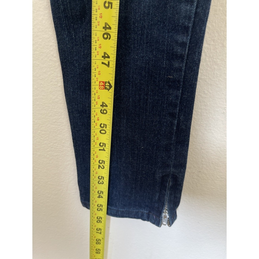 Ksubi Womens Denim Skinny Bib Overalls Size US 4 Blue Wash  Zip Ankle Retro - Picture 15 of 16